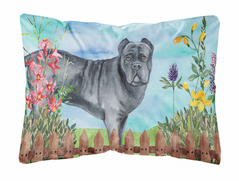 Spring Dog Art Canvas Fabric Decorative Pillow - 652259183029
