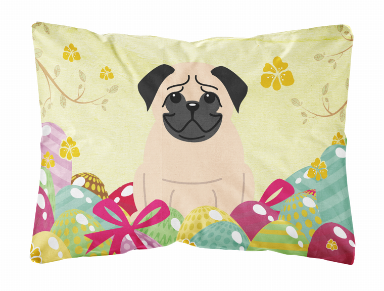Easter Eggs Dog Art Canvas Fabric Decorative Pillow - 638508782908