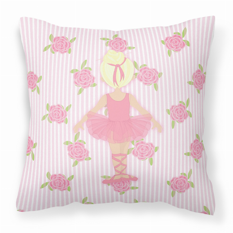 Ballerina Themed Fabric Decorative Pillow - 638508654717