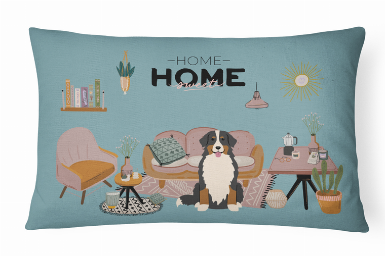 Carolines Treasures Sweet Home Dog Art Canvas Fabric Decorative Pillow, 12x16 Inches, Indoor/Outdoor Stylish