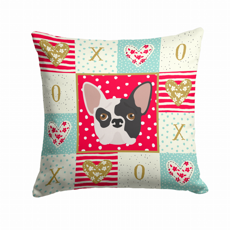 Dog Face Art Love Design Fabric Decorative Pillow - 194030124161