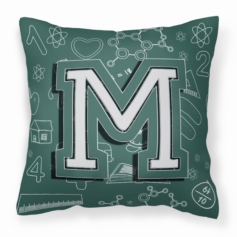 Monogram Letter Back to School Fabric Decorative Pillow - 615872977918