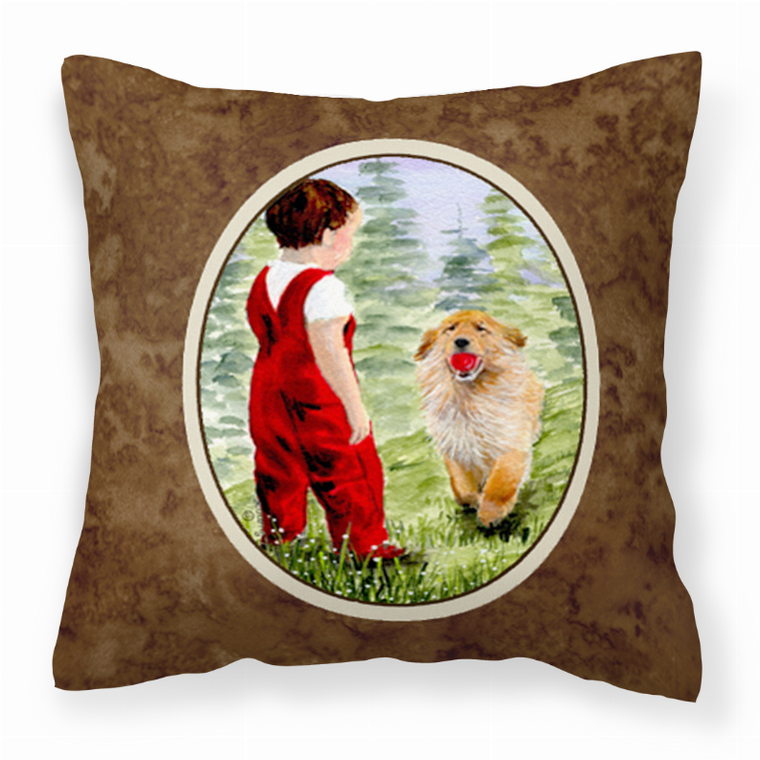 Dog Portrait/Landscape Painting Fabric Decorative Pillow - 615872505432