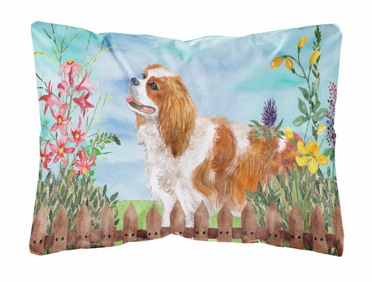 Spring Dog Art Canvas Fabric Decorative Pillow - 652259182718