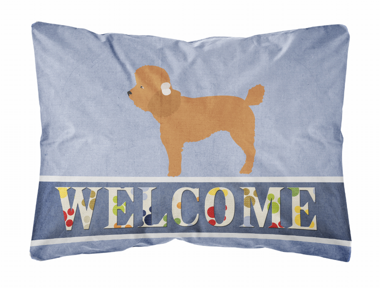 Welcome Dog Art Canvas Fabric Decorative Pillow Style 2 - 638508981189