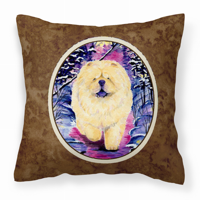 Portrait Artwork with Dog Brown Fabric Decorative Pillow - 615872502189