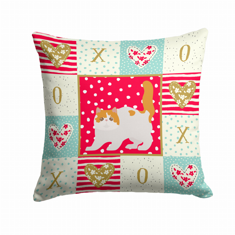 Cat Print Love Fabric Decorative Pillow - 194030151495