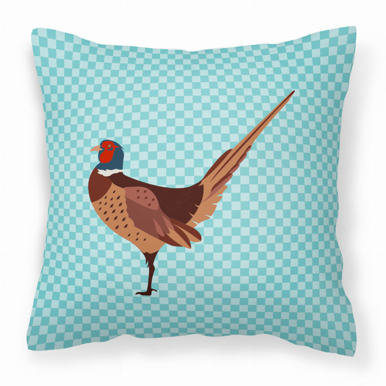 Blue Check Themed Fabric Decorative Pillow - 638508937094