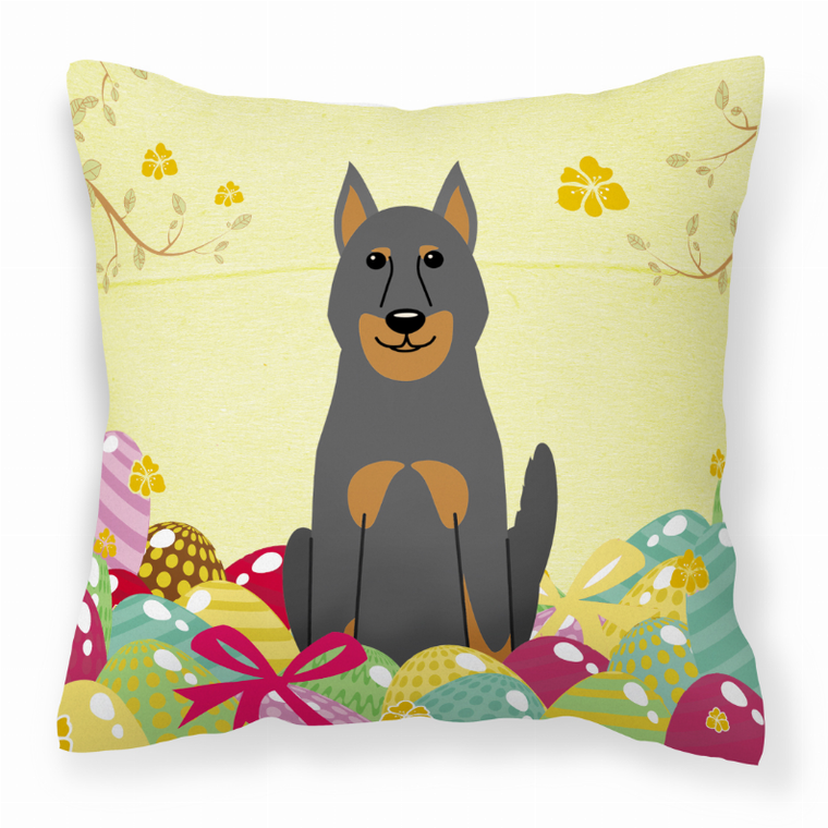 Easter Eggs Design Dog Art Fabric Decorative Pillow - 638508768117