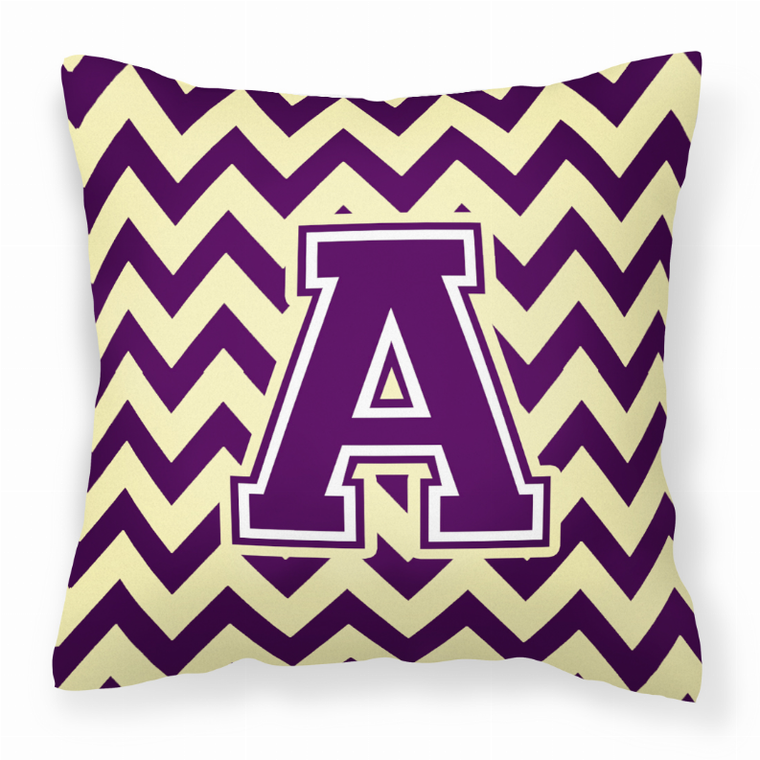 Letter Chevron Fabric Decorative Pillow - 638508320223