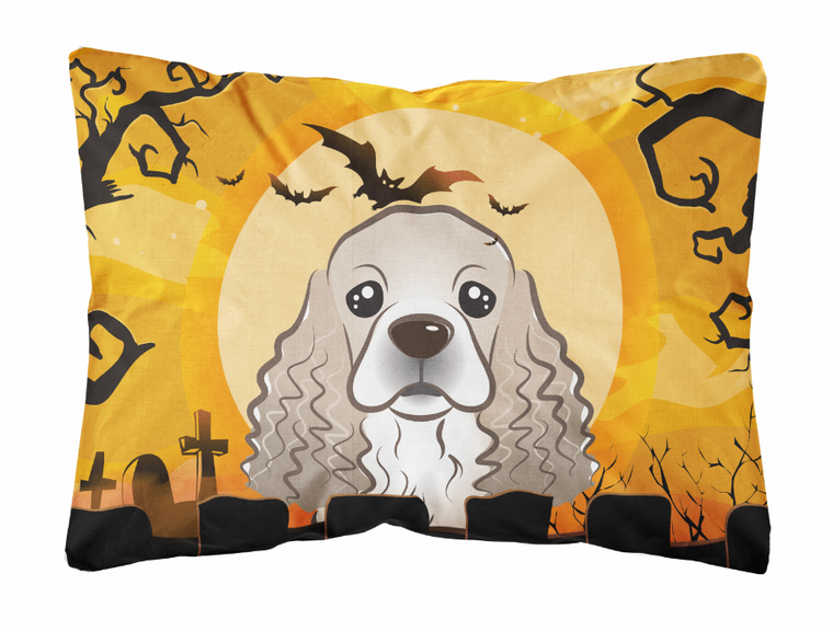 Carolines Treasures Halloween Dog Art Canvas Fabric Decorative Pillow, Canvas Material, Fun