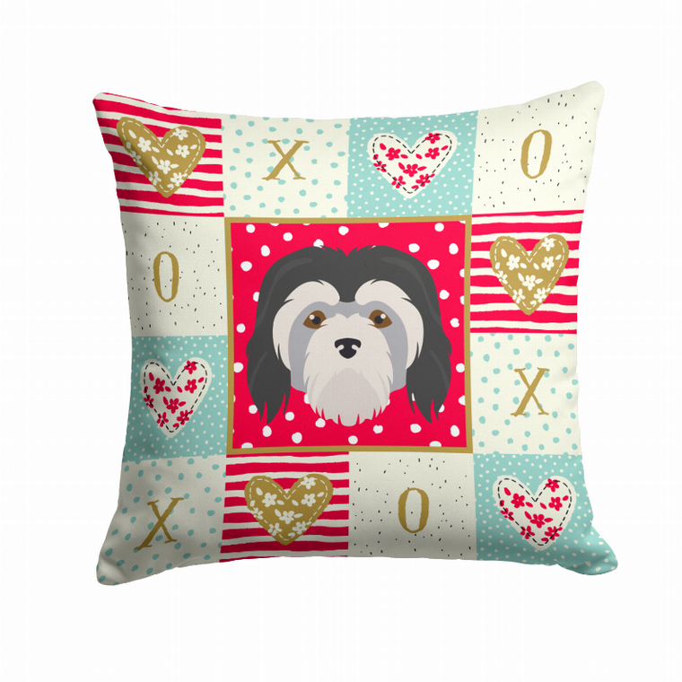 Dog Face Art Love Design Fabric Decorative Pillow - 194030124321
