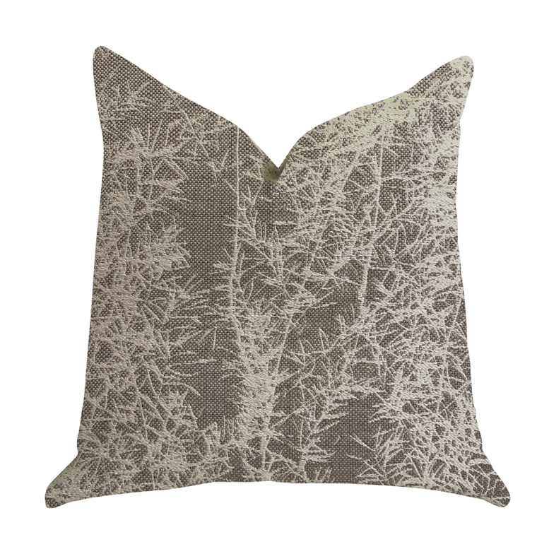 Plutus Garden Breeze Luxury Throw Pillow in Gray and Beige Colors - 641753669719