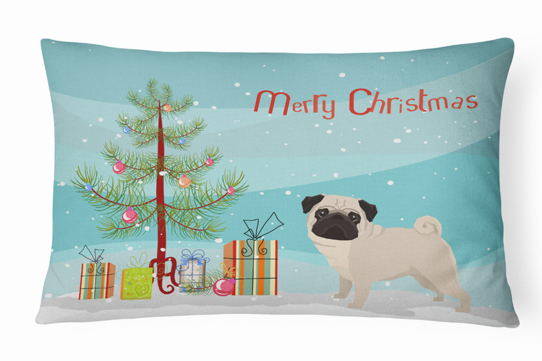 Christmas Tree Dog Art Canvas Fabric Decorative Pillow Style 2 - 194030036020