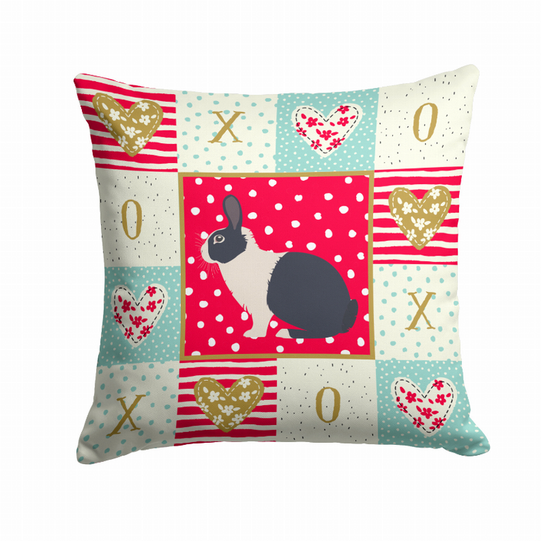 Carolines Treasures Animal Art Love Fabric Decorative Pillow Color Decor, 14x14 Inches