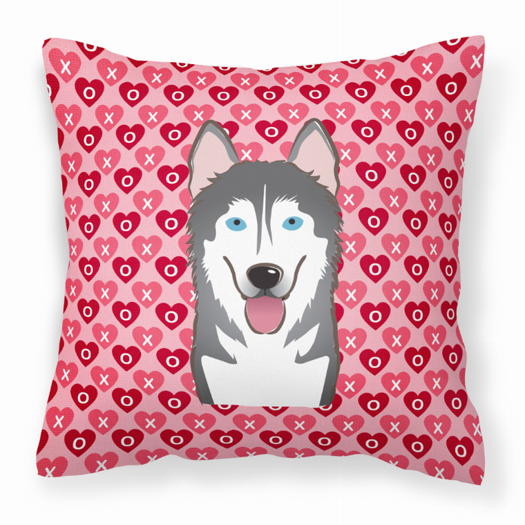 Dog With XOXO Hearts Fabric Decorative Pillow - 638508676702