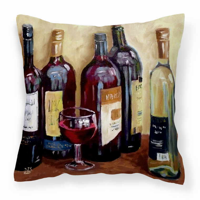 Wine by David Smith Fabric Decorative Pillow - 638508185761