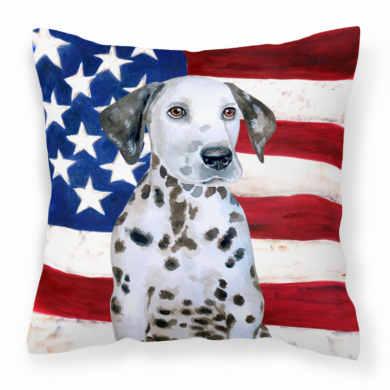 Patriotic With Dog Fabric Decorative Pillow - 652259221844