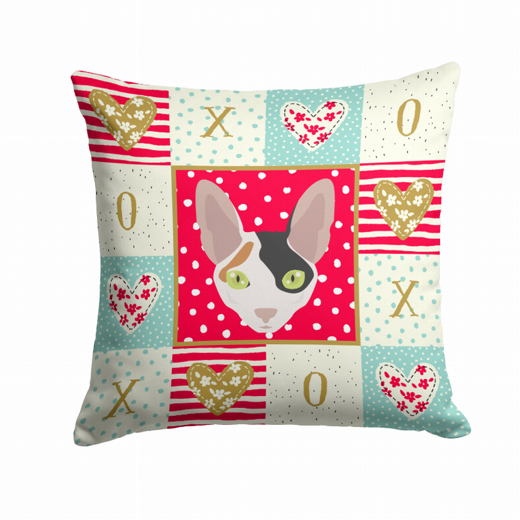 Cat Face Love Fabric Decorative Pillow - 194030119617