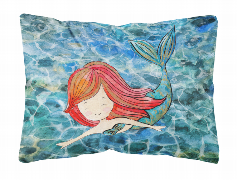Mermaid Picture Canvas Fabric Decorative Pillow - 652259002764