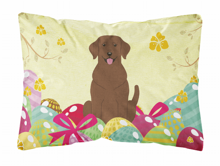 Easter Eggs Dog Art Canvas Fabric Decorative Pillow - 638508783387
