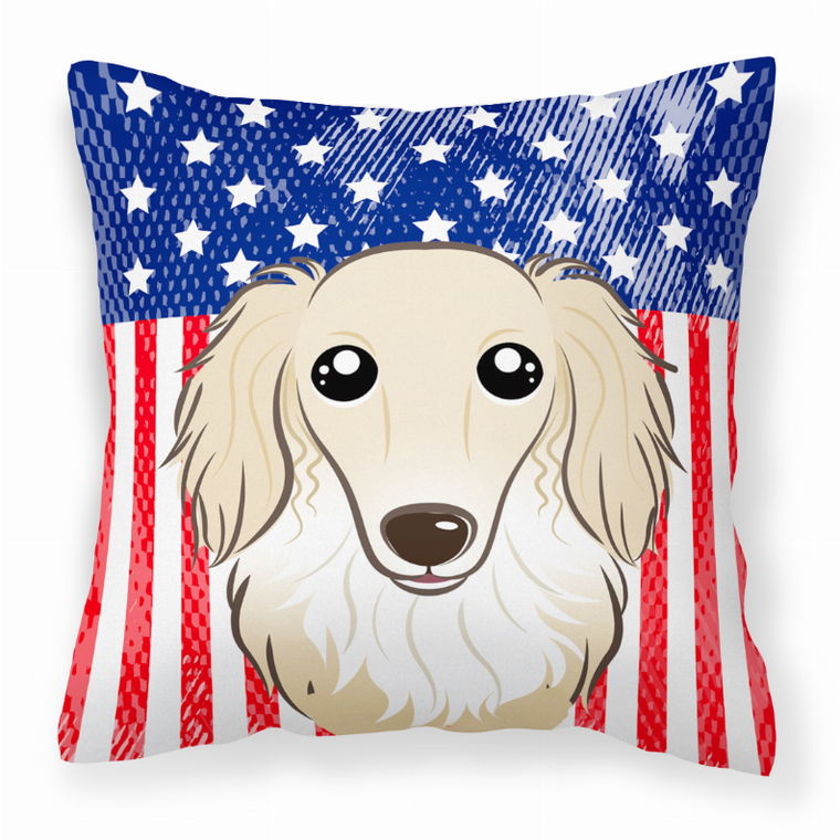 USA Design with Dog Fabric Decorative Pillow - 638508244468