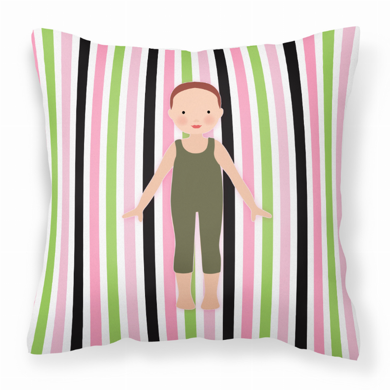 Ballerina Themed Fabric Decorative Pillow - 638508654878