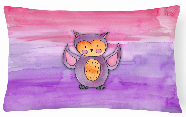 Watercolor Owl Art Canvas Fabric Decorative Pillow - 638508849724