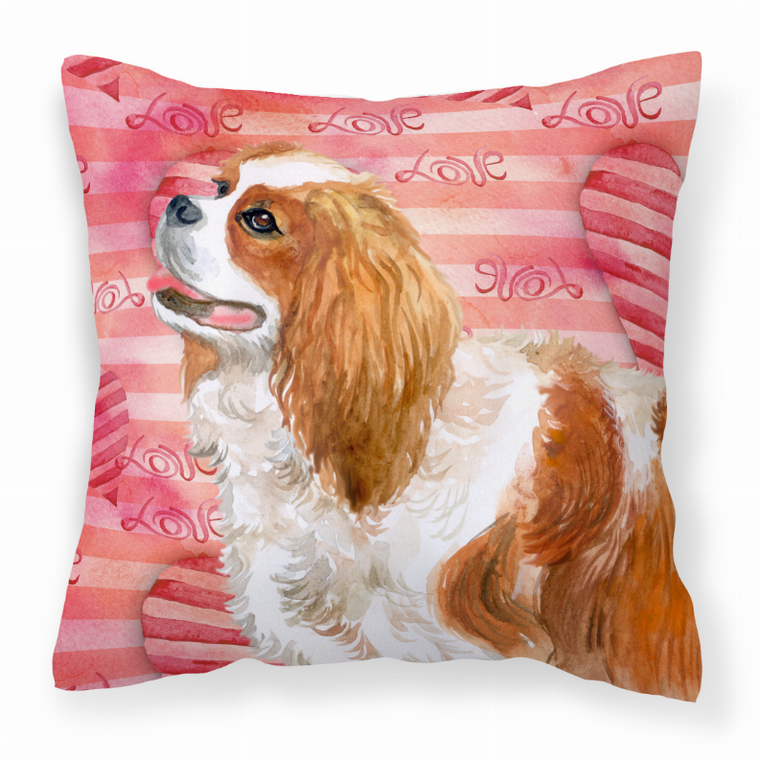 Dog With Love Stripes Fabric Decorative Pillow - 652259222261