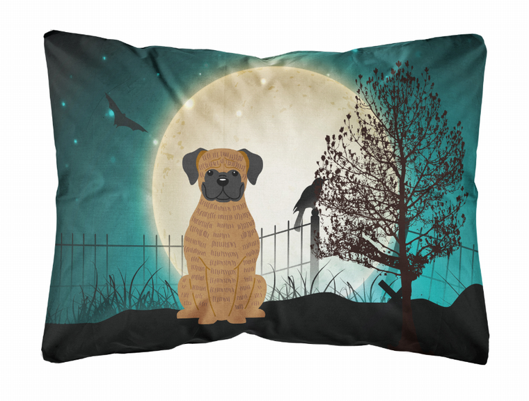 Caroline?s Treasures Halloween Dog Art Polyester Canvas Decorative Pillow, 12x16