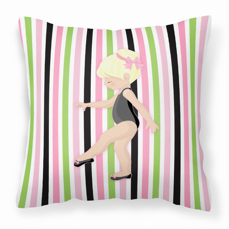 Ballerina Themed Fabric Decorative Pillow - 638508654649