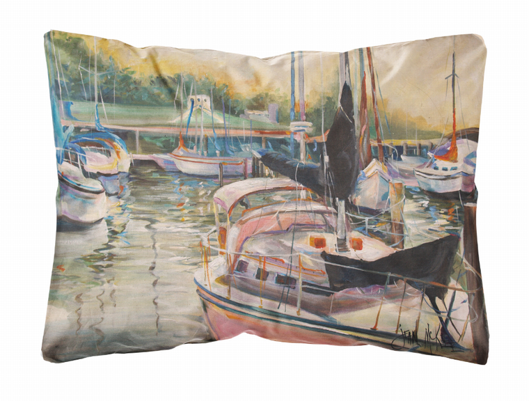 Boat Painting Fabric Decorative Pillow - 615872950676
