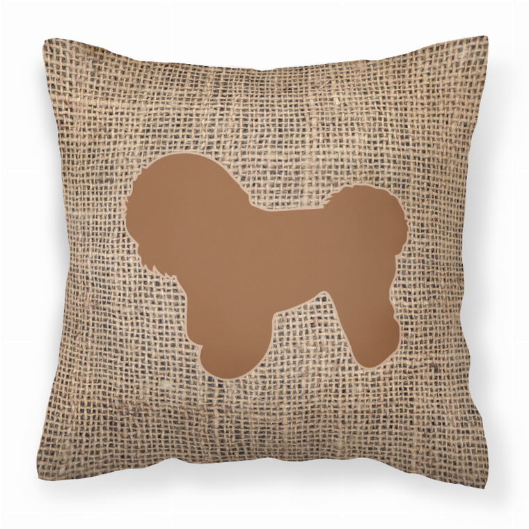 Dog Breed Burlap Fabric Decorative Pillow - 615872542260