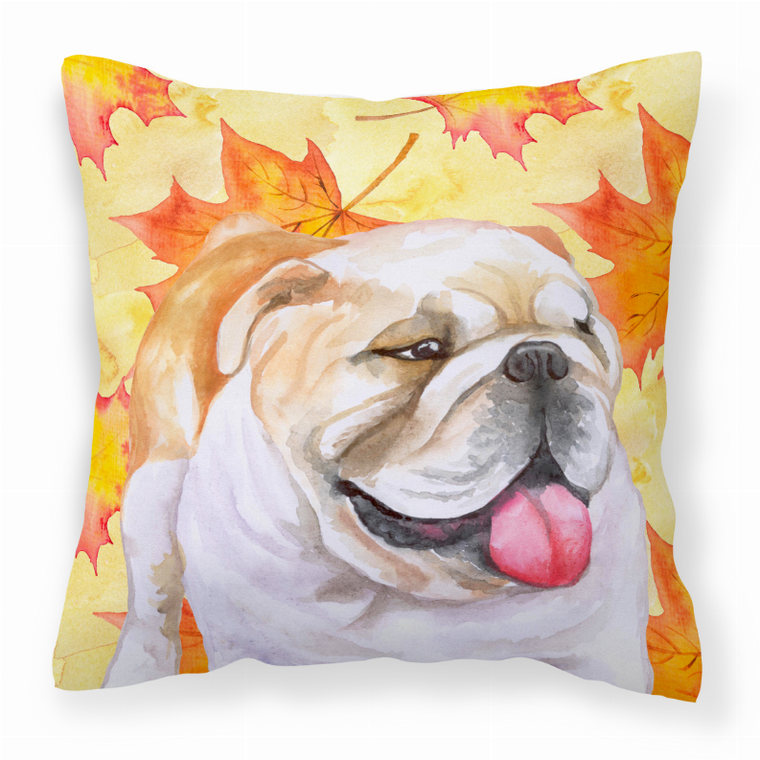Fall Design with Dog Fabric Decorative Pillow - 652259220281