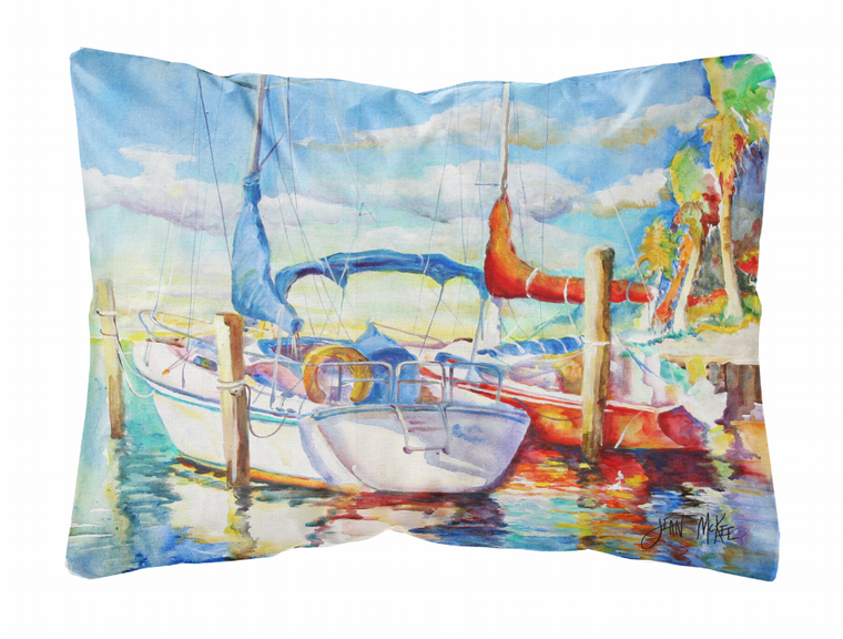 Carolines Treasures Boat Painting Fabric Decorative Pillow, 12x16 Inches, Polyester, comfy, cheerful