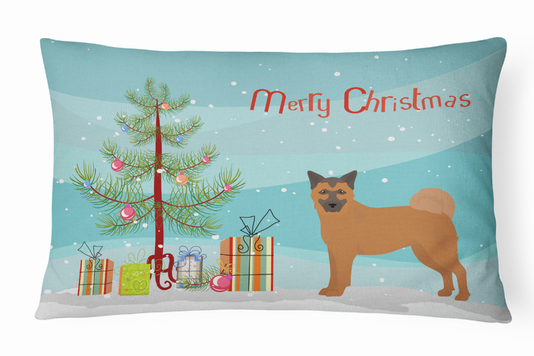 Christmas Tree Dog Art Canvas Fabric Decorative Pillow Style 2 - 194030036372