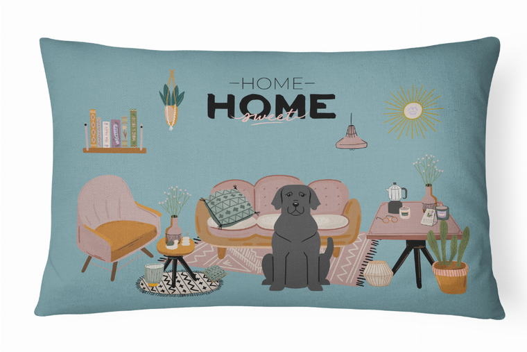 Sweet Home Dog Art Canvas Fabric Decorative Pillow - 194030365878