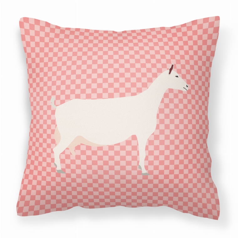 Pink Check Themed Fabric Decorative Pillow - 638508934949