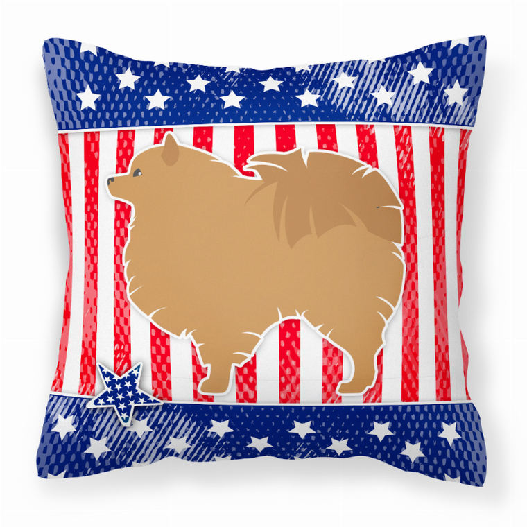 USA Design with Dog Fabric Decorative Pillow - 638508509253