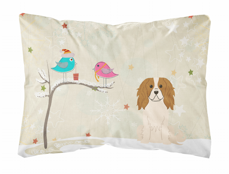Carolines Treasures, Inc Christmas Presents Between Friends Dog Art Canvas Pillow, 12x16 Inches, Stylish Canvas Accent