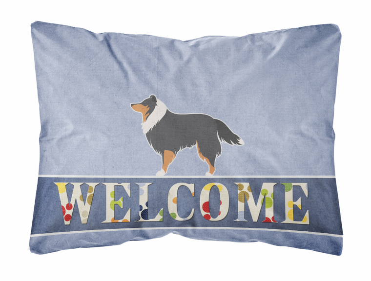 Welcome Dog Art Canvas Fabric Decorative Pillow - 638508702265