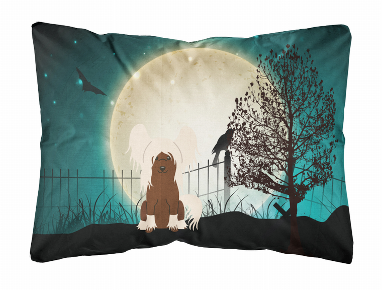 Caroline?s Treasures Halloween Dog Artwork Canvas Pillow ? Decorative 12x16