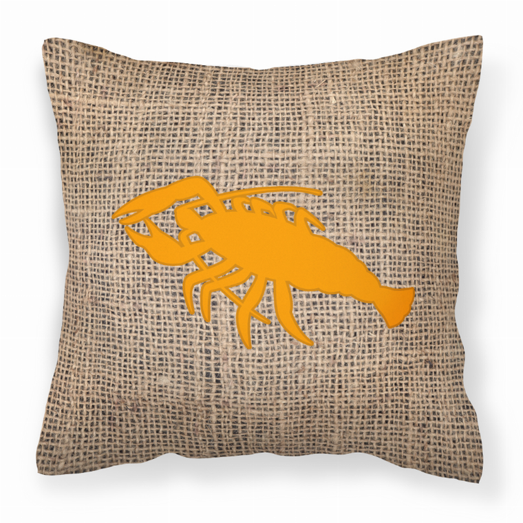 Sealife Burlap Fabric Decorative Pillow - 615872543557