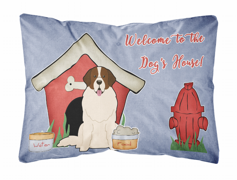 Carolines Treasures, Inc Dog House Collection Canvas Fabric Decorative Pillow, 12x16 Inches, Polyester Fabric 