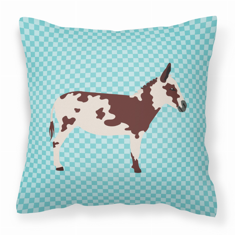 Blue Check Themed Fabric Decorative Pillow - 638508936301