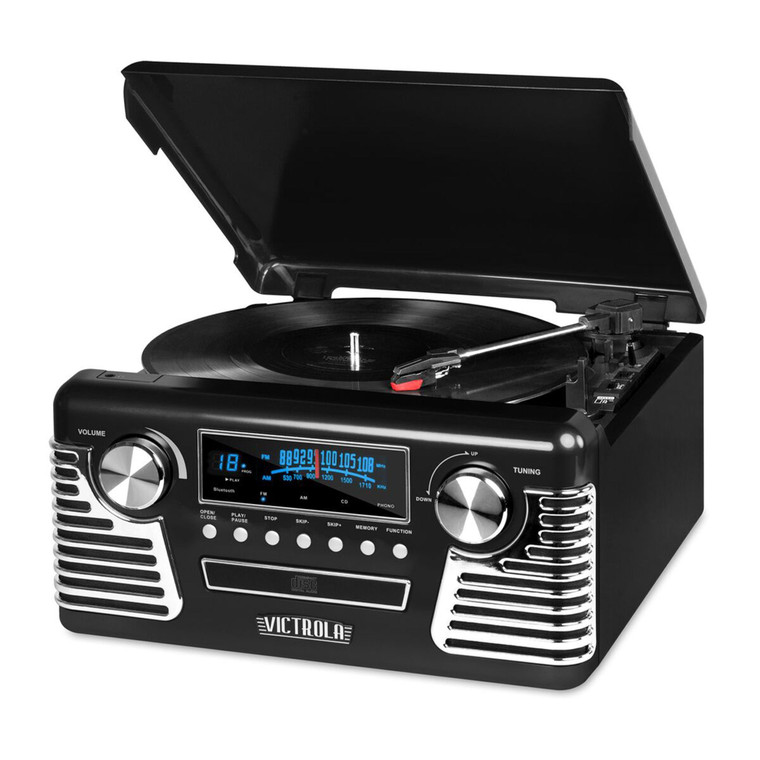 Bluetooth Stereo Turntable With Cd - 816203015266