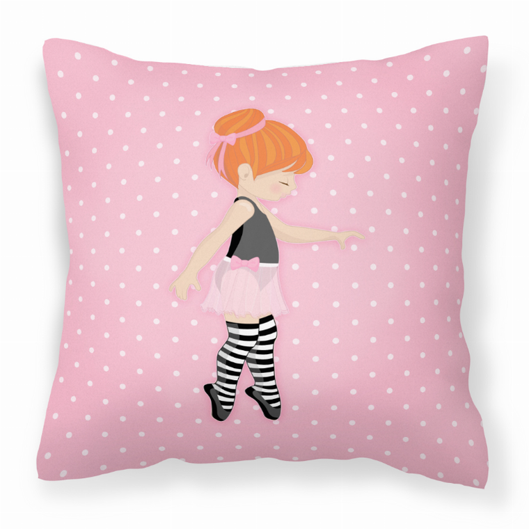 Ballerina Themed Fabric Decorative Pillow - 638508654724