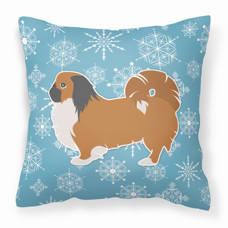 Winter Snowflake With Dog Fabric Decorative Pillow - 638508515216