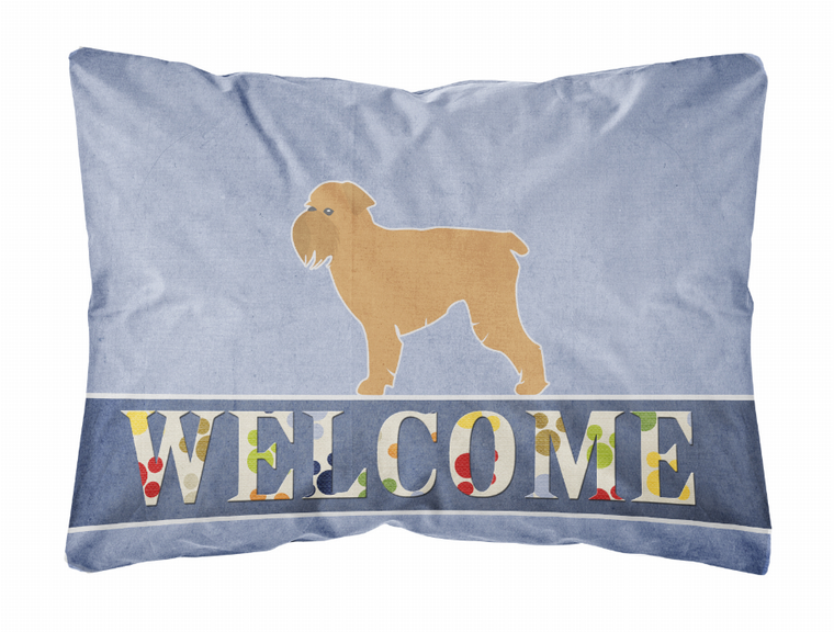 Welcome Dog Art Canvas Fabric Decorative Pillow - 638508702364
