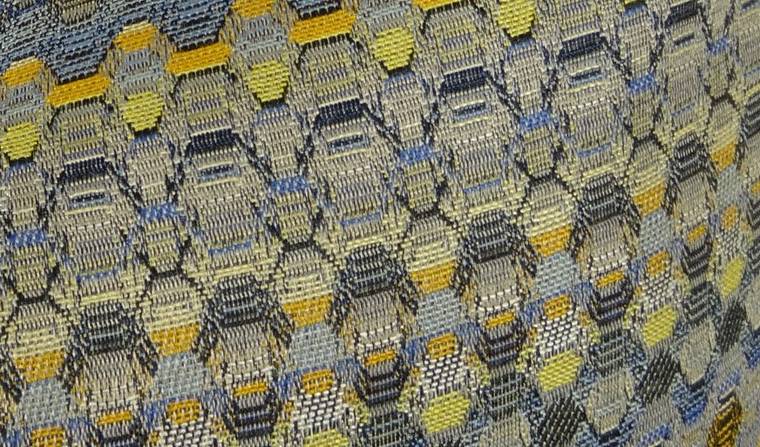 Plutus Blue Wynne Blue Navy and Yellow Handmade Luxury Pillow - 663701014655